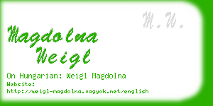 magdolna weigl business card